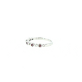 14k White Gold 0.20ctw Alexandrite Bezel Women's Ring