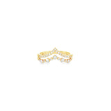 14k Yellow Gold 0.38 ctw Vintage Inspired Women's Diamond Ring
