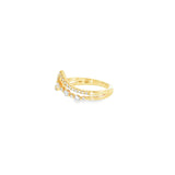 14k Yellow Gold 0.38 ctw Vintage Inspired Women's Diamond Ring