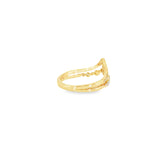 14k Yellow Gold 0.38 ctw Vintage Inspired Women's Diamond Ring
