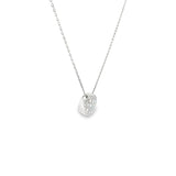 Sterling Silver 0.20 ctw Cluster Diamond Pendant