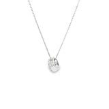 Sterling Silver 0.20 ctw Cluster Diamond Pendant