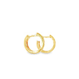 14k Yellow Gold 0.2 ctw Diamond Small Hoop Earrings