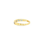 14k Yellow Gold Channel Set 0.52ctw MT Yogo Sapphire Women's Ring
