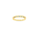 14k Yellow Gold Channel Set 0.52ctw MT Yogo Sapphire Women's Ring