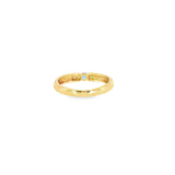 10k Yellow Gold Solitaire 0.15ctw MT Yogo Sapphire Women's Ring
