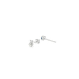 Sterling Silver 0.16 ctw Stud MT Yogo Sapphire Earrings