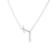 Sterling Silver White Topaz Pendant