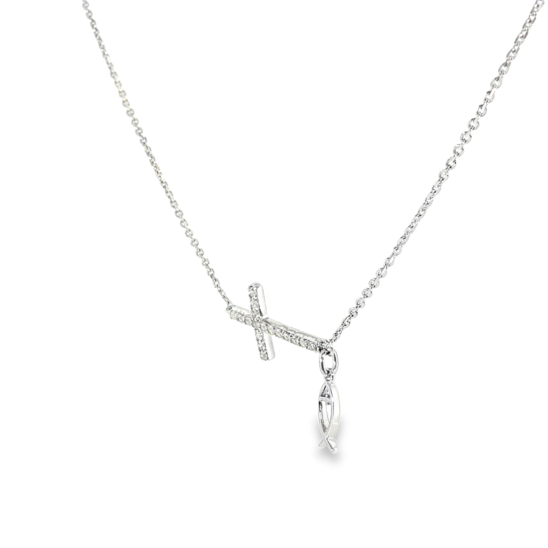 Sterling Silver White Topaz Pendant