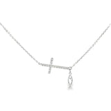 Sterling Silver White Topaz Pendant
