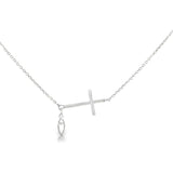 Sterling Silver White Topaz Pendant