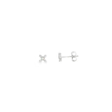 10k White Gold 0.15 ctw Diamond Multi Stone Earrings