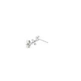 10k White Gold 0.15 ctw Diamond Multi Stone Earrings