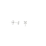 10k White Gold 0.15 ctw Diamond Multi Stone Earrings