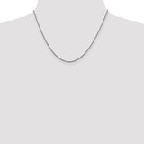 14k White Gold 18" 1.6mm Sparkle Singapore Chain