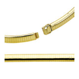 14k Yellow Gold 18" Omega Necklace
