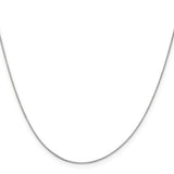 14k White Gold 16" .5mm Box Chain