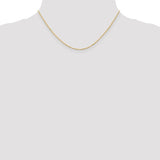 14k Yellow Gold 16" 1mm Singapore Chain