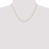 14k Yellow Gold 18" 1mm Singapore Chain