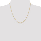 14k Yellow Gold 18" 1mm Singapore Chain