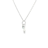 Sterling Silver 0.21 ctw Montana Sapphire Pendant