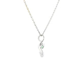Sterling Silver 0.21 ctw Montana Sapphire Pendant