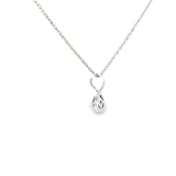 Sterling Silver 0.21 ctw Solitaire Montana Sapphire Pendant