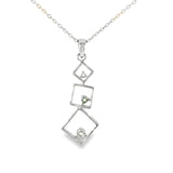 Sterling Silver 0.29 ctw Montana Sapphire Pendant