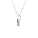 Sterling Silver 0.40 ctw Montana Sapphires Pendant