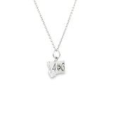 Sterling Silver 0.04 ctw 406 Montana Sapphire Pendant