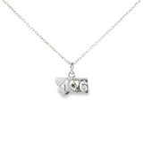 Sterling Silver 0.04 ctw 406 Montana Sapphire Pendant