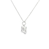 Sterling Silver 0.04 ctw 406 Montana Sapphire Pendant