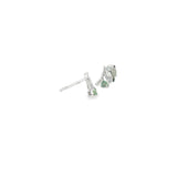 Sterling Silver 0.15 ctw Stud Montana Sapphires Earrings