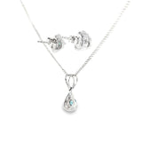 Sterling Silver 0.60 ctw MT Yogo Sapphire Set