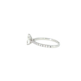 14k White Gold 1.34 ctw Solitaire Diamond Engagement Ring
