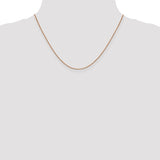 14k Rose Gold 18" .8mm Box Chain
