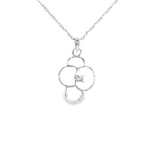 Sterling Silver 0.1 ctw MT Yogo Sapphire Pendant