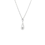 Sterling Silver 0.03 ctw MT Yogo Sapphire Pendant