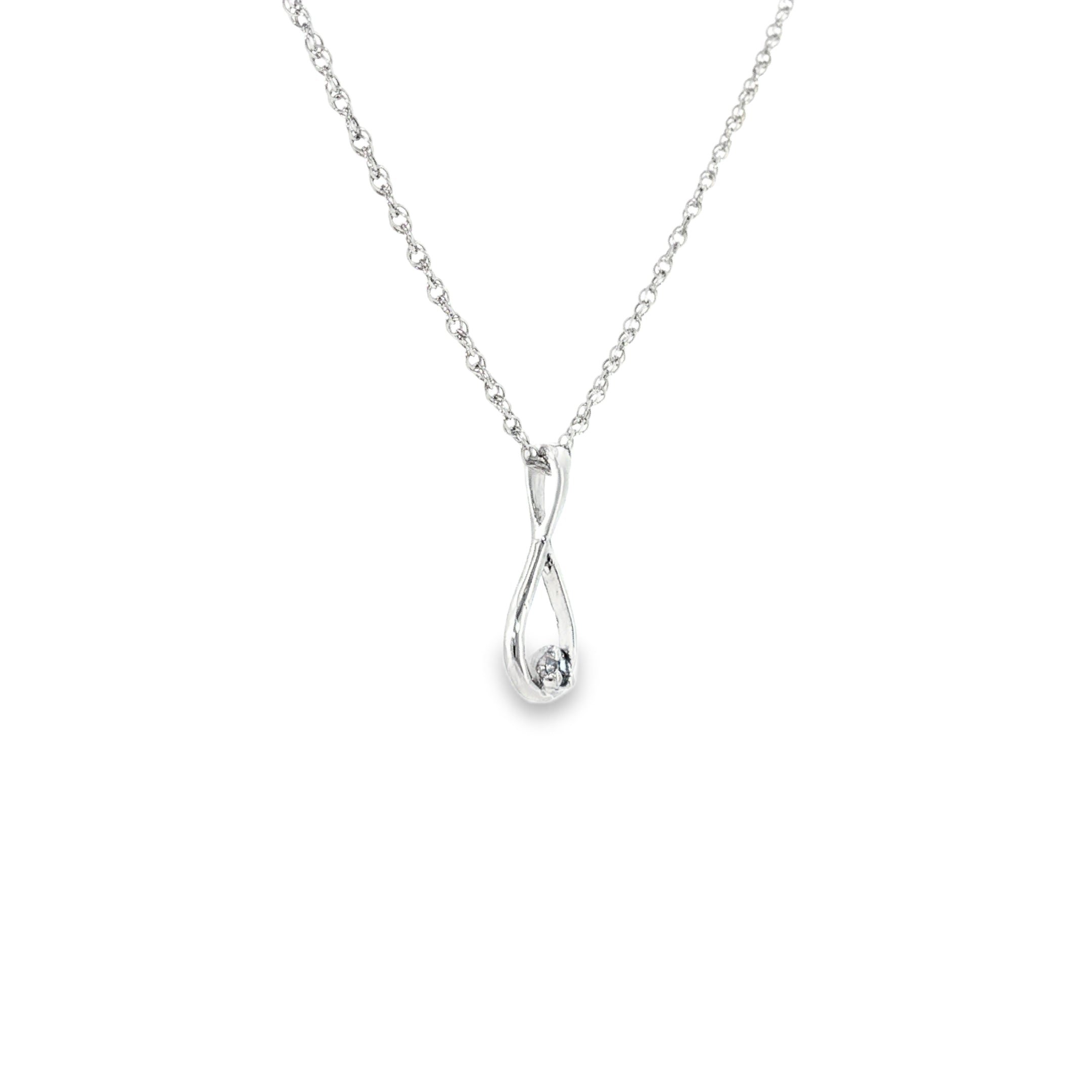 Sterling Silver 0.03 ctw MT Yogo Sapphire Pendant