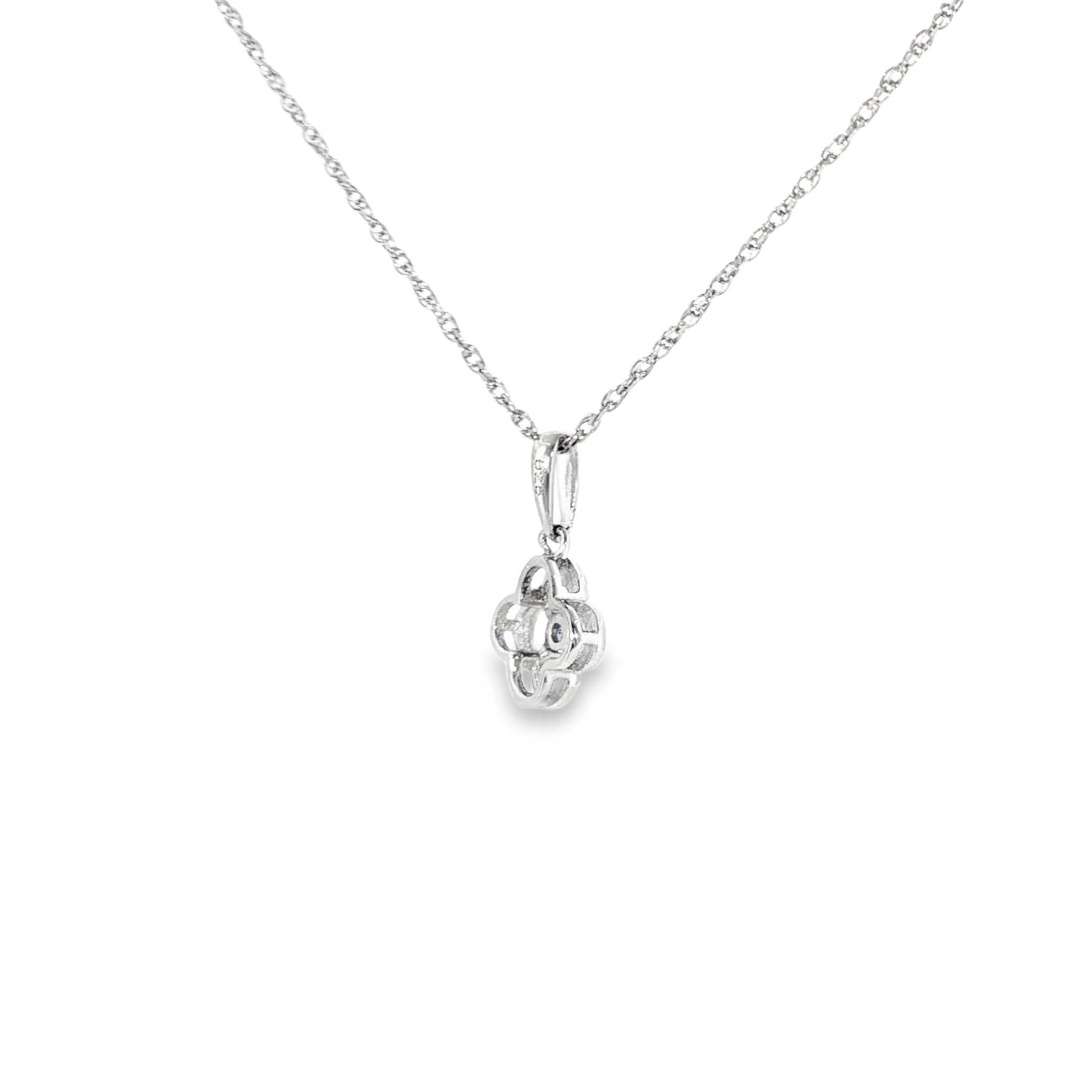 Sterling Silver 0.08 ctw MT Yogo Sapphire Pendant