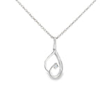 Sterling Silver 0.06 ctw MT Yogo Sapphire Pendant