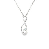 Sterling Silver 0.06 ctw MT Yogo Sapphire Pendant