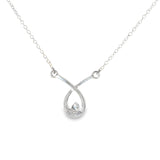 Sterling Silver 0.08 ctw MT Yogo Sapphire Pendant
