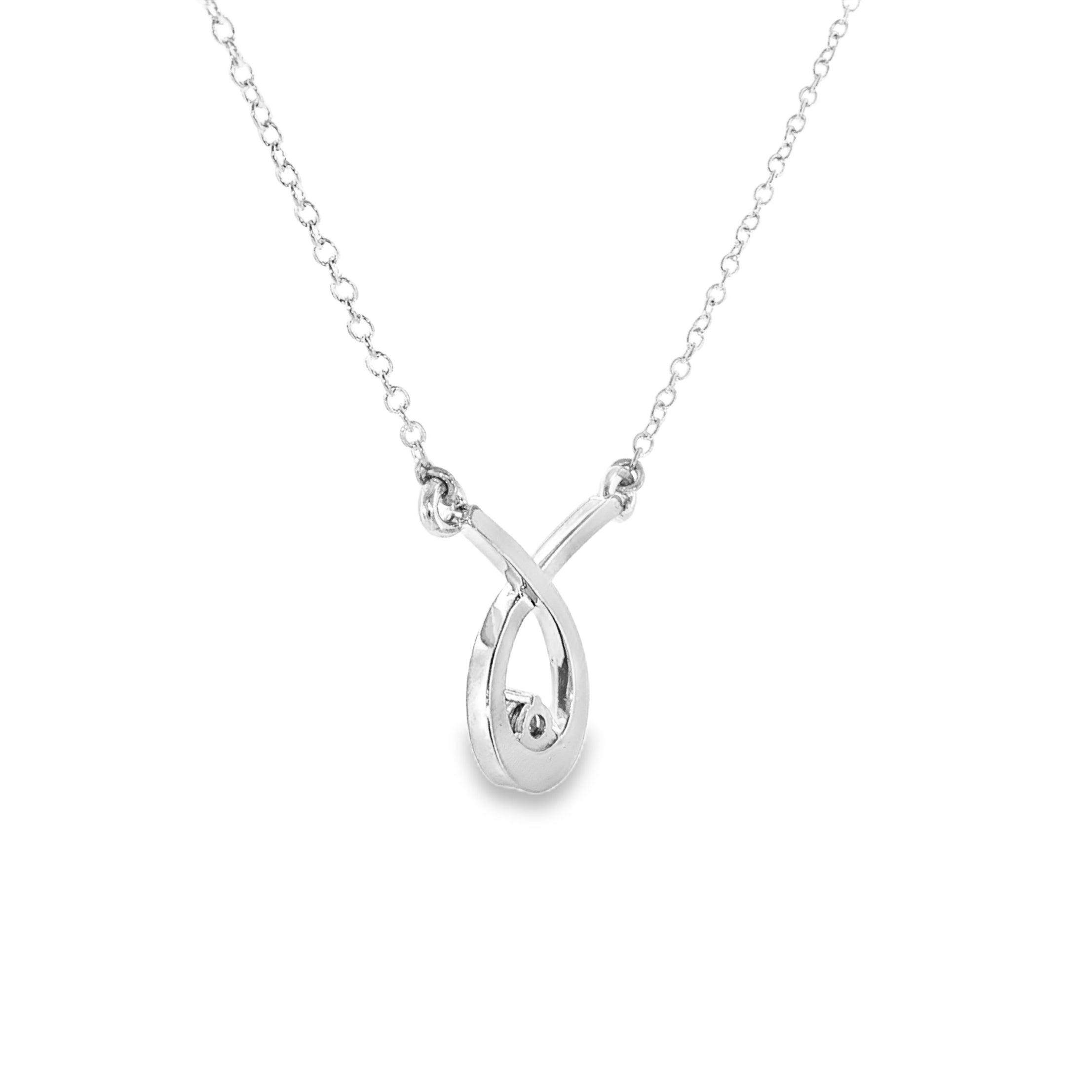 Sterling Silver 0.08 ctw MT Yogo Sapphire Pendant