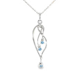 Sterling Silver 0.19 ctw MT Yogo Sapphire Pendant
