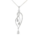 Sterling Silver 0.19 ctw MT Yogo Sapphire Pendant