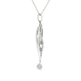 Sterling Silver 0.19 ctw MT Yogo Sapphire Pendant