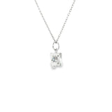 Sterling Silver 0.03 ctw 406 MT Yogo Sapphire Pendant