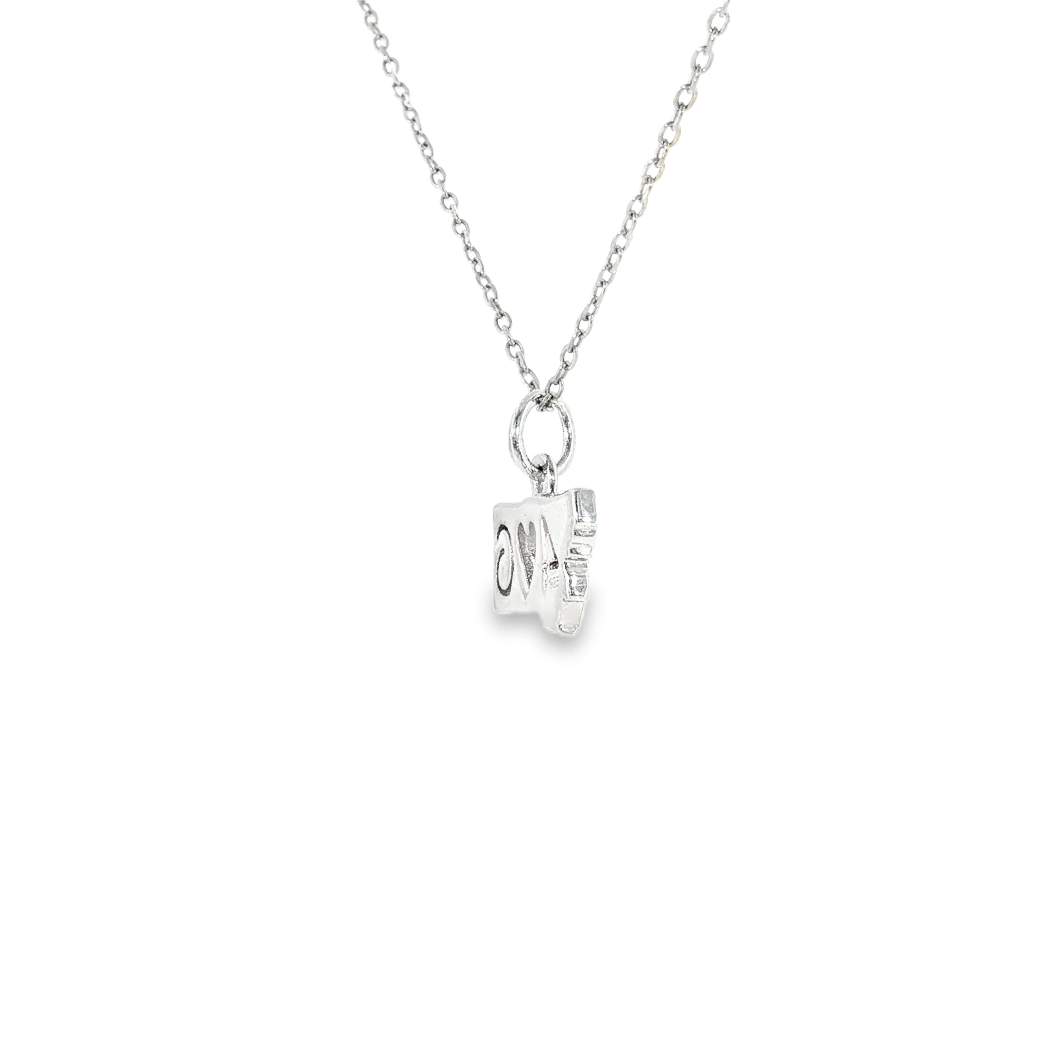Sterling Silver 0.03 ctw 406 MT Yogo Sapphire Pendant