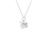 Sterling Silver 0.03 ctw 406 MT Yogo Sapphire Pendant